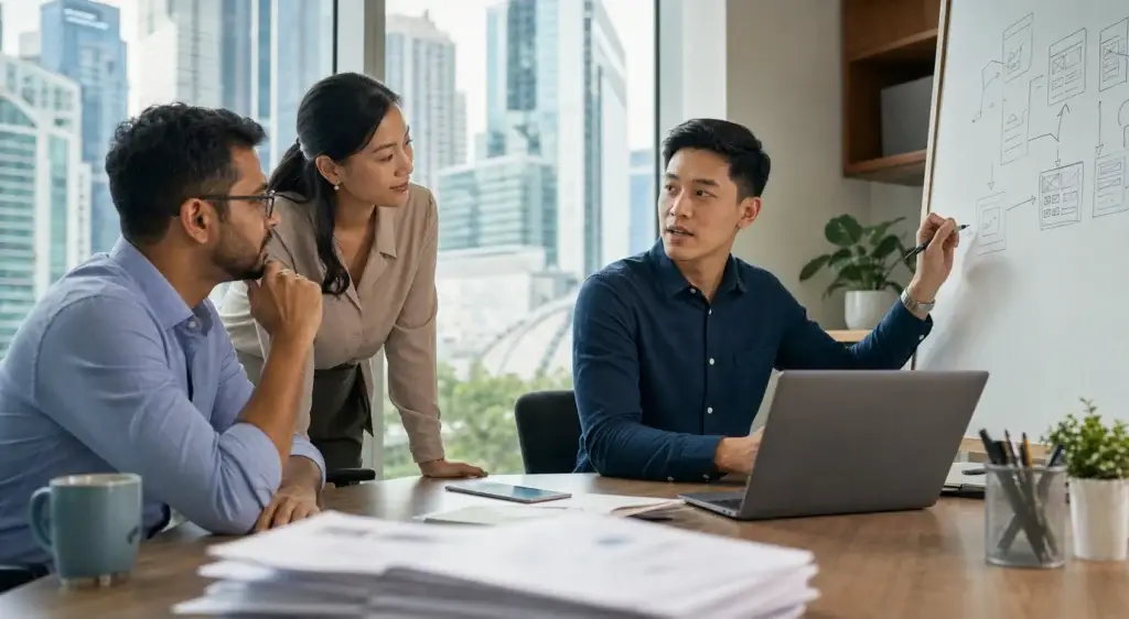 Professionals evaluating skills for role-based hiring